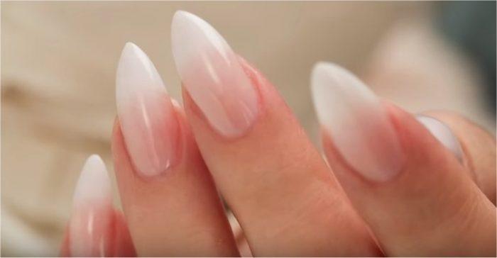 OMBRE TURQUESA EN UÑAS DE ACRÍLICO  Uñas Acrílicas Difuminadas con TIP  Paso a Paso 